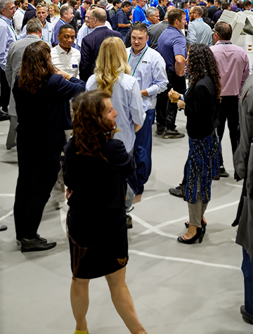 Blurry trade show